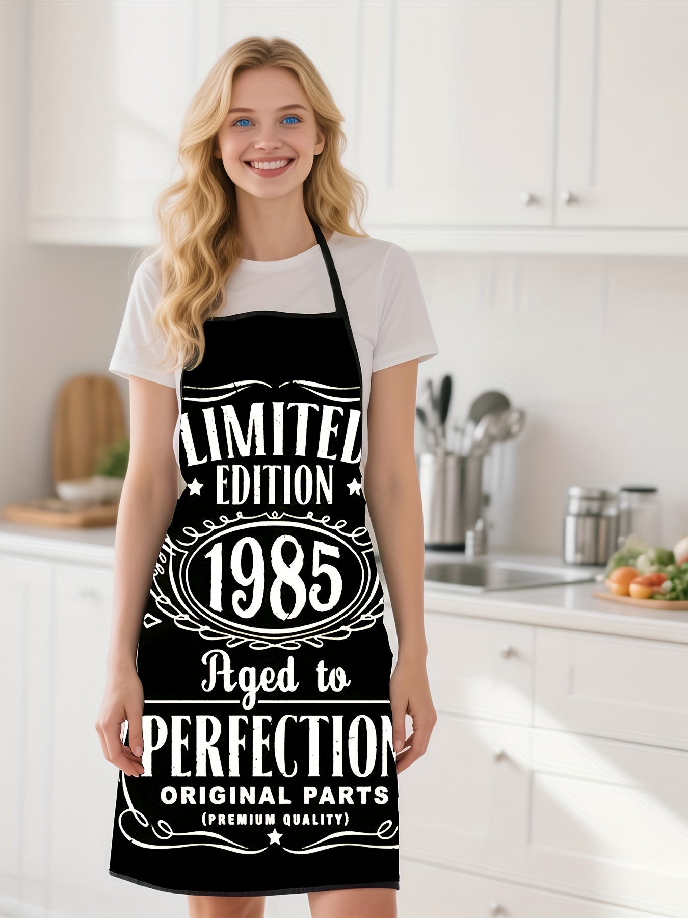 Kitchen Baking Background - A Black Background Kitchen Apron Featuring
