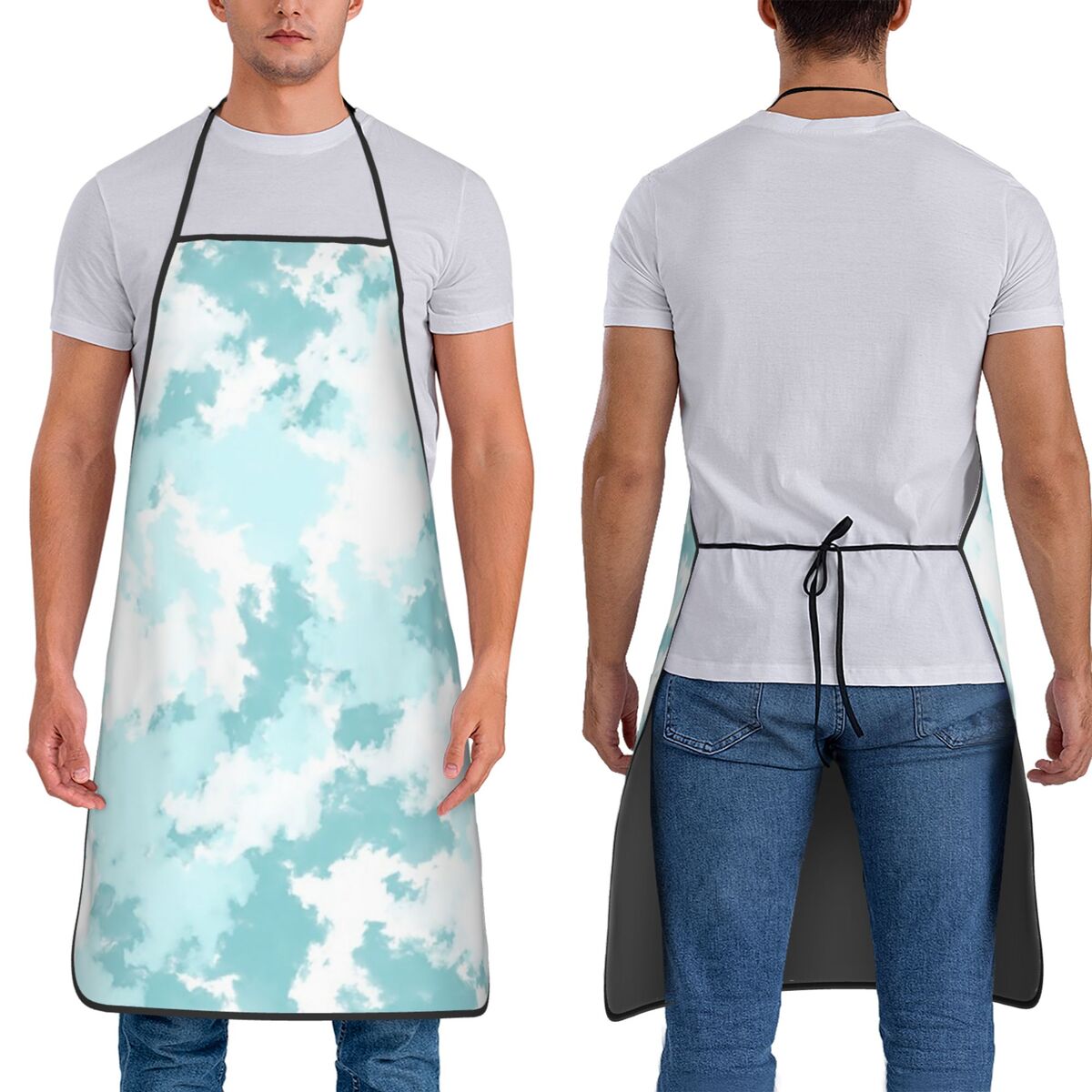 Kitchen Baking Background - Soft Sky Texture Background Aprons Chef