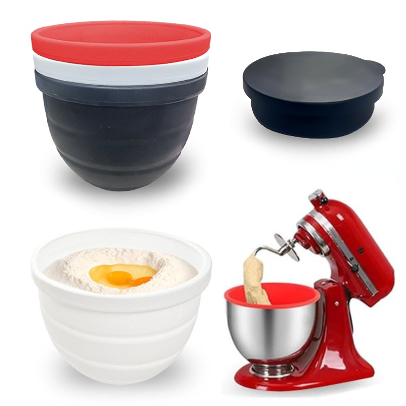 Foldable Silicone Bowl With Li - Kitchen Aid Baking Lid review and price