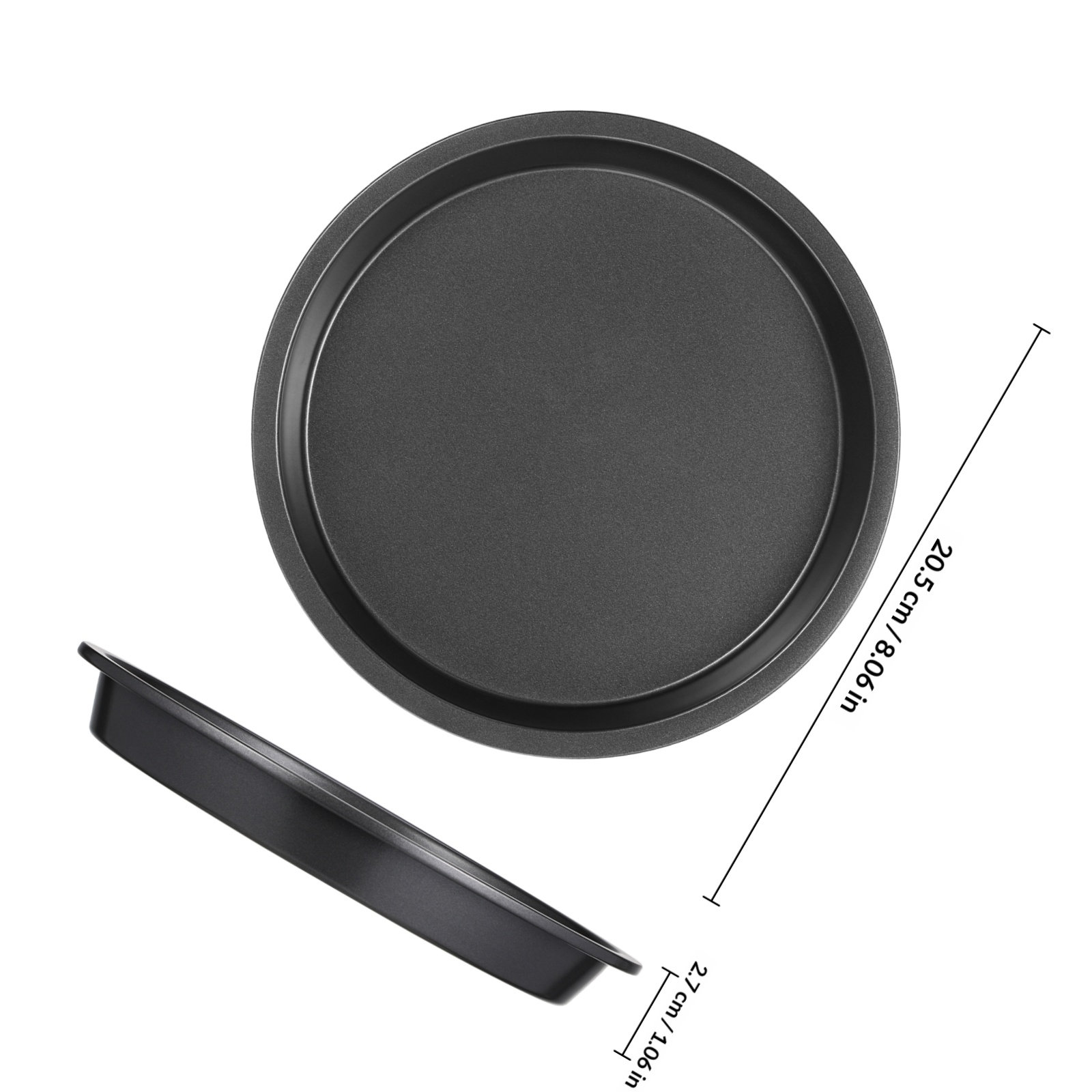 Round Cake Pan Carbon Steel No - Kitchen Baking Tray review and price