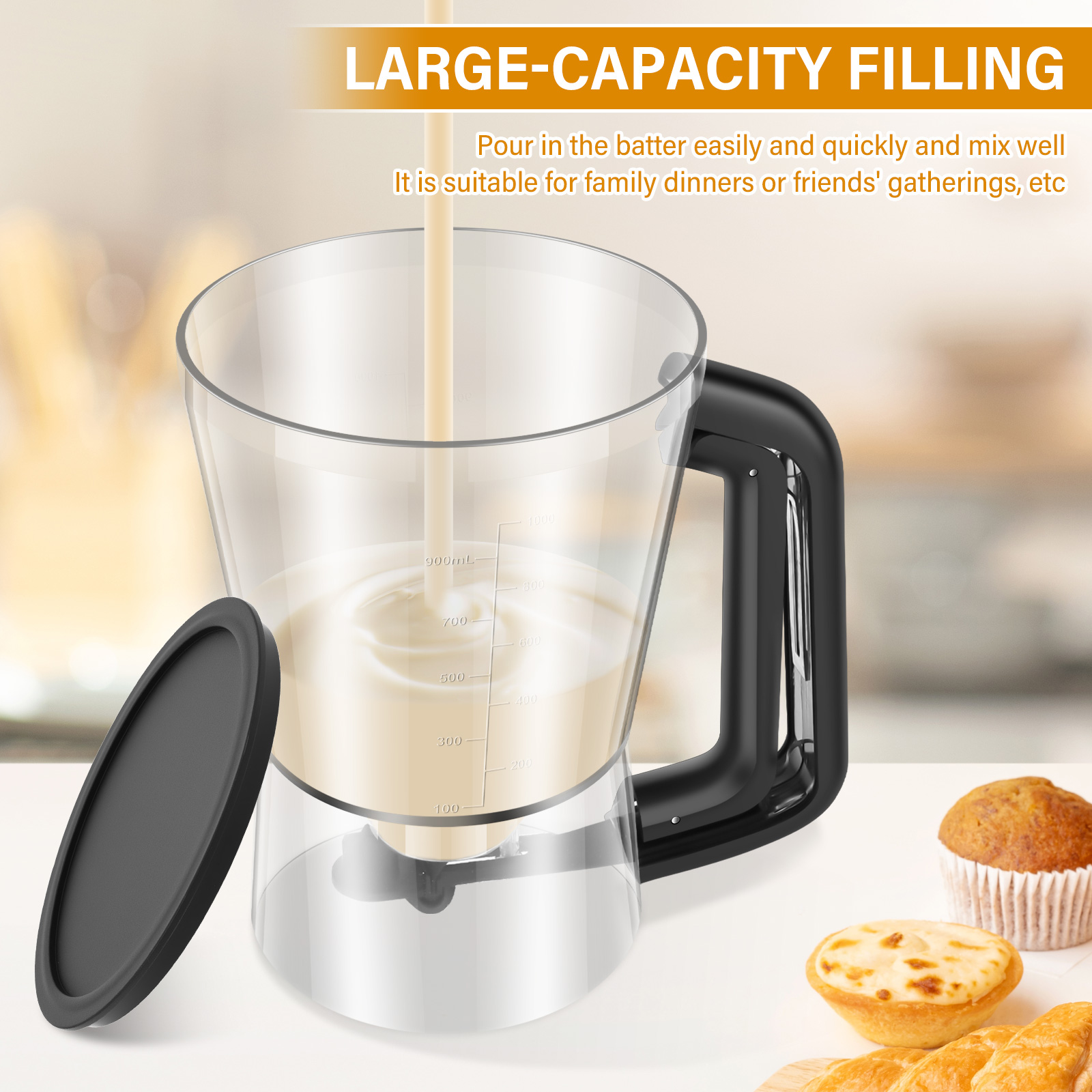 900/1000ml Pancake Batter Disp - Kitchen Baking Blender review and price