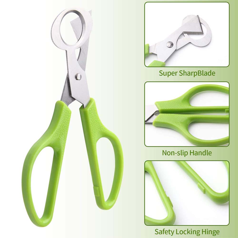 3Pcs Quail Egg Cutter Scissors - Kitchen Shears In Baking review and price