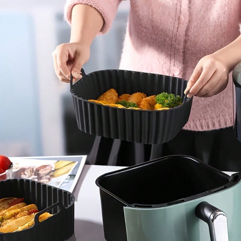 1pc Reusable Silicone Air Frye - Kitchen Baking Tray review and price