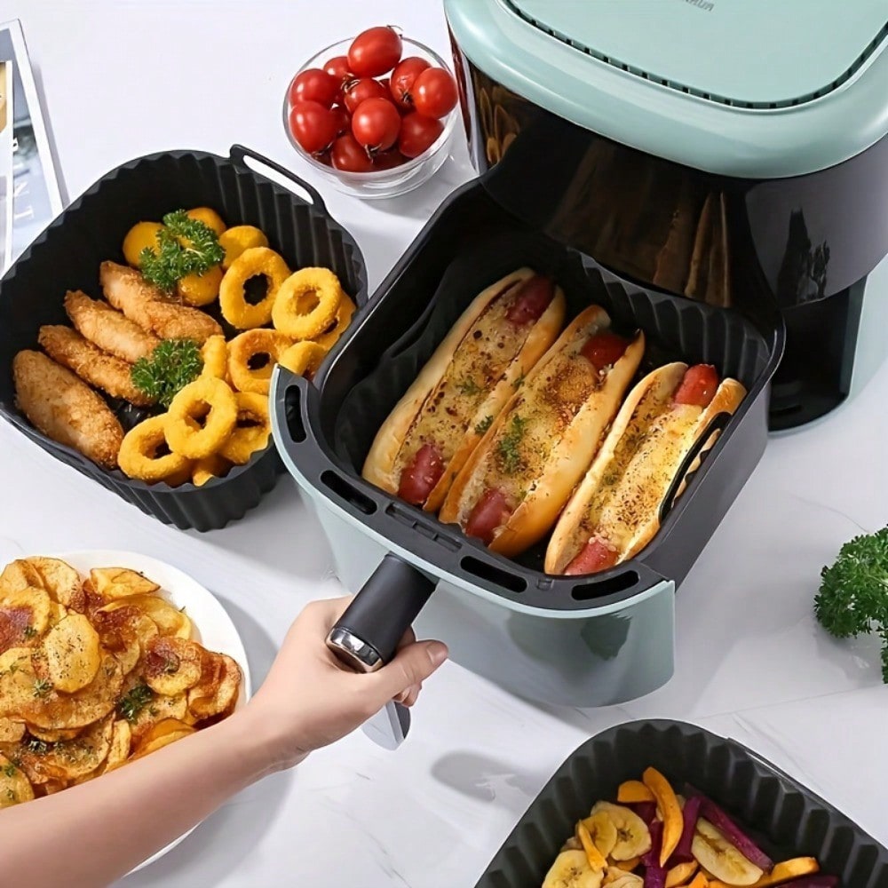 1pc Reusable Silicone Air Frye - Kitchen Baking Tray review and price