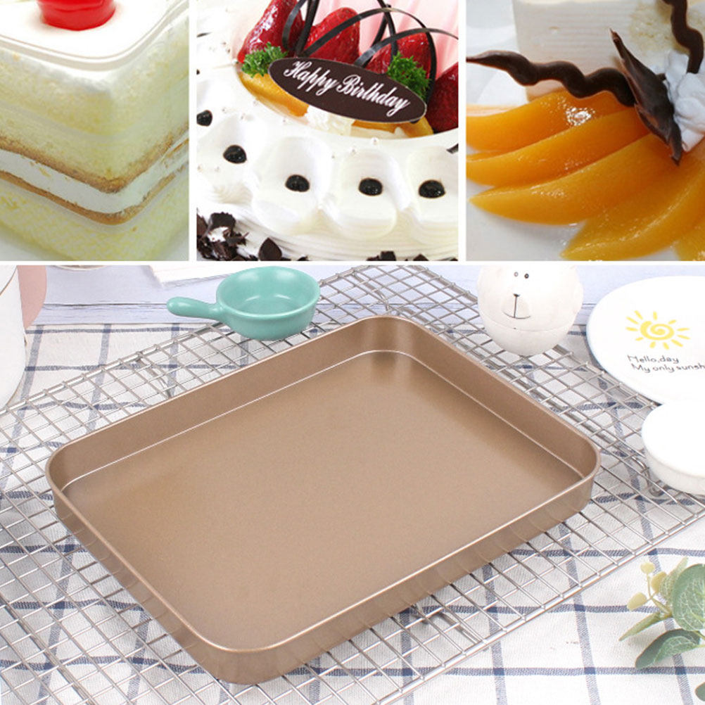 Carbon Steel Rectangular Cake  - Kitchen Baking Tray review and price