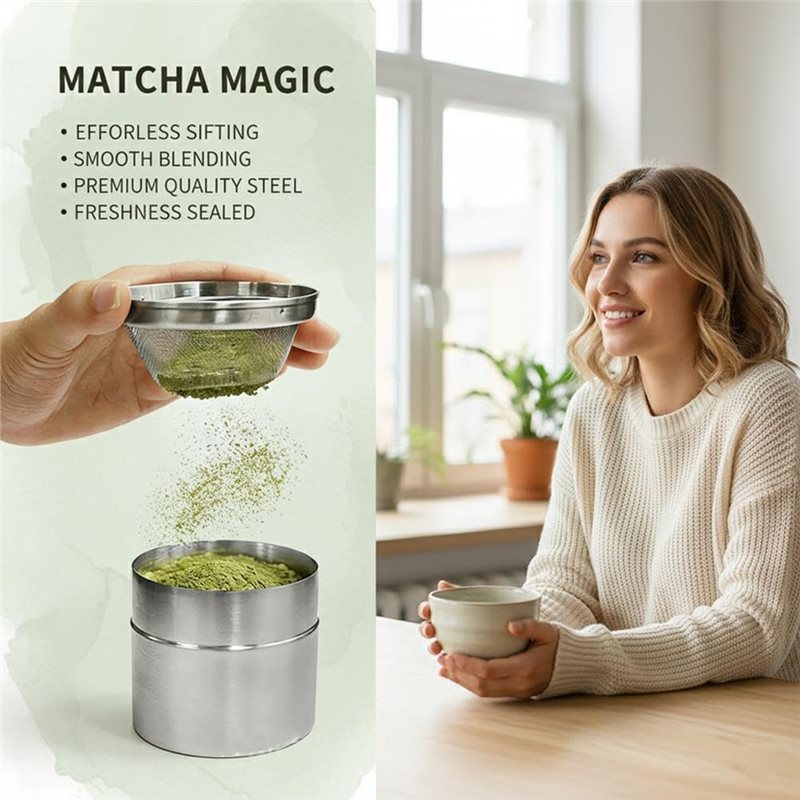Stainless Steel Matcha Powder  - Kitchen Baking Canisters review and price