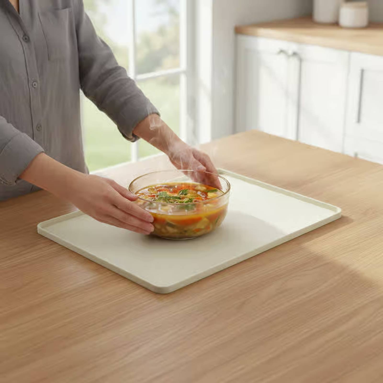 Silicone Microwave Top Mat Fle - Kitchen Baking Tray review and price