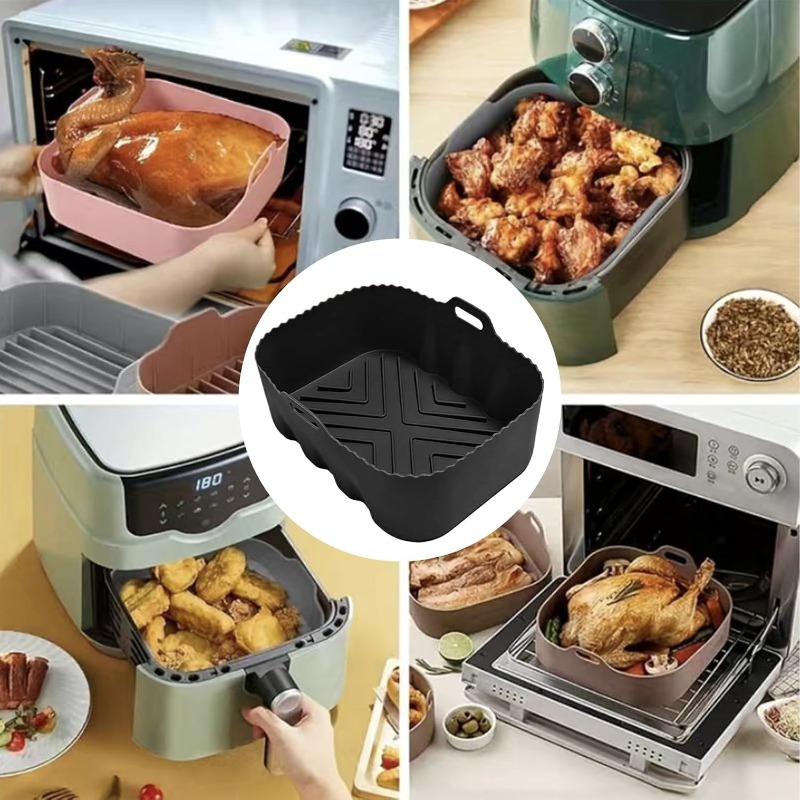 Reusable Silicone Air Fryer Li - Kitchen Baking Tray review and price